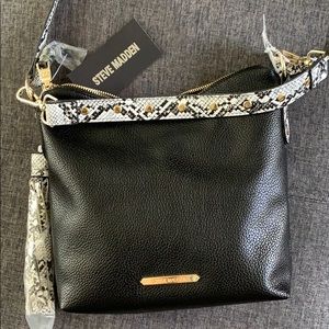Steve Madden black crossbody purse NWT